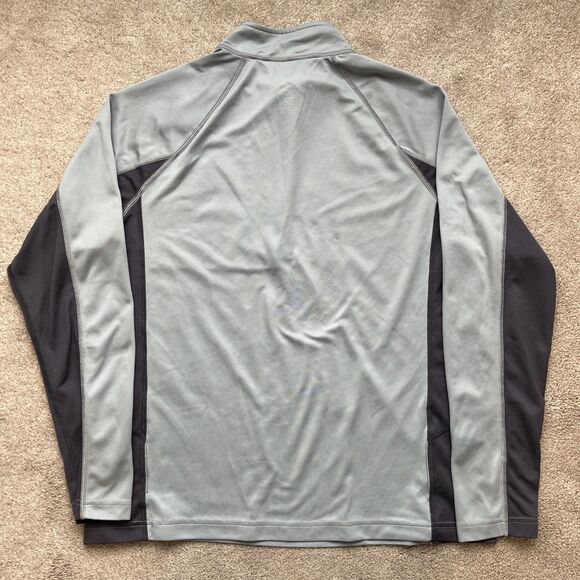 LL Bean 1/4 Zip Base Layer Mens Large Midweight Gray Active Hiking Outdoors - Picture 6 of 6
